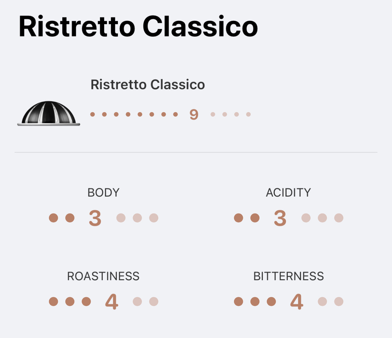 Nespresso Vertuo Ristretto Classico